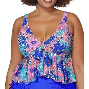 NWT Raisins Curve Floral Women's Tankini Top